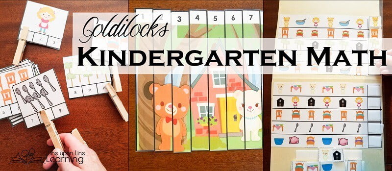 Counting, putting numbers in order, practicing patterns, and more: These kindergarten math activities with Goldilocks make learning hands-on and fun.