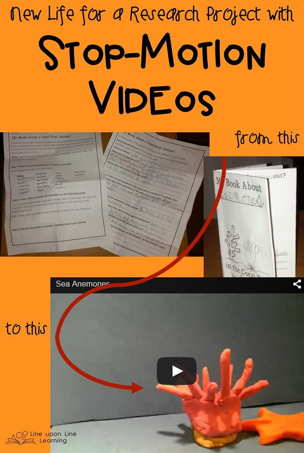 We gave new life to our sea animal research project by turning our research information into a stop-motion video!