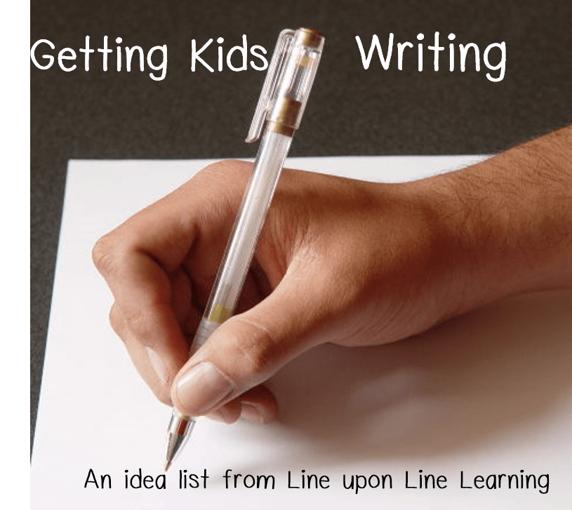 getting kids writing
