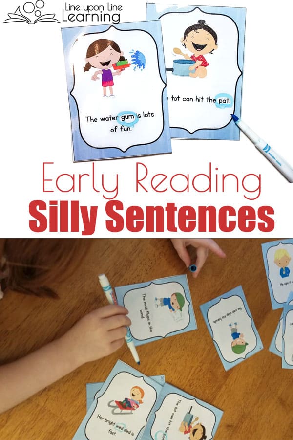 Correcting CVC sentences gives early readers experience carefully reading CVC words as they hunt for the one word that is an error in the sentence. The one wrong word makes the sentence hilarious! What a hoot.